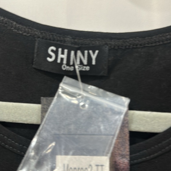 Black Graphic Tank Top one size fits most - Picture 3 of 4